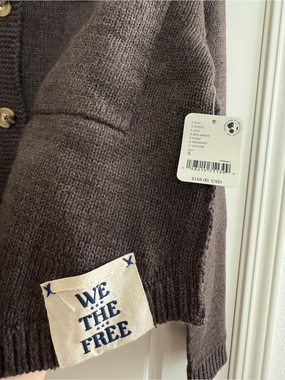 Free people we the free on the isle cardigan brown NWT - Picture 7 of 10